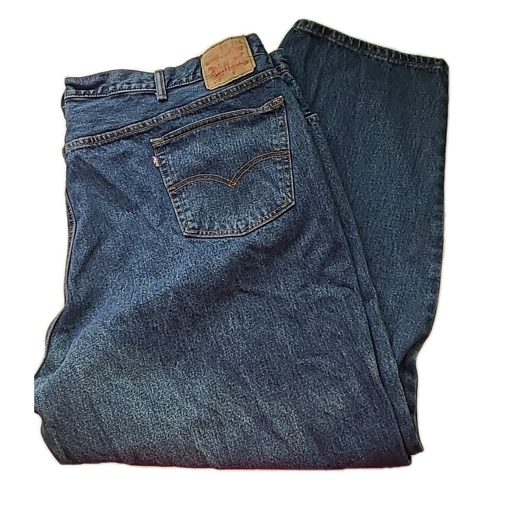 Levis 560 Jeans Mens 54x30 (52x29) Blue Comfort Fit Loose Tapered Leg Denim